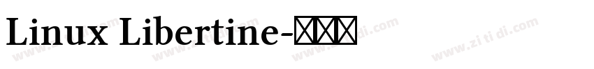 Linux Libertine字体转换 Linux Libertine字体转换